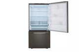 LG 26 cu. ft. Bottom Freezer Refrigerator - Black Stainless Steel (LRDCS2603D)