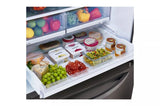 LG 26 cu. ft. Bottom Freezer Refrigerator - Black Stainless Steel (LRDCS2603D)