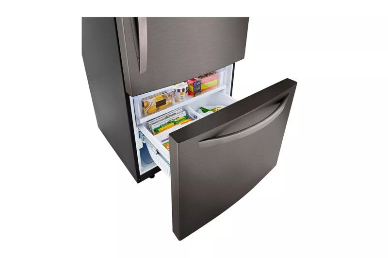 LG 26 cu. ft. Bottom Freezer Refrigerator - Black Stainless Steel (LRDCS2603D)