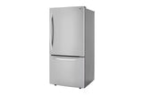 LG  26 Cu. Ft. 33 Inch Wide Bottom Freezer Refrigerator - Stainless Steel - Stainless Steel (LRDCS2603S)