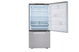 LG  26 Cu. Ft. 33 Inch Wide Bottom Freezer Refrigerator - Stainless Steel - Stainless Steel (LRDCS2603S)