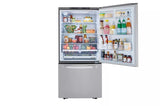 LG  26 Cu. Ft. 33 Inch Wide Bottom Freezer Refrigerator - Stainless Steel - Stainless Steel (LRDCS2603S)