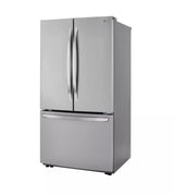 LG 23 cu.ft French Door, Counter-Depth, Non Dispense Refrigerator - Print Proof Stainless Steel (LRFCC23D6S)