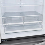 LG 23 cu.ft French Door, Counter-Depth, Non Dispense Refrigerator - Print Proof Stainless Steel (LRFCC23D6S)