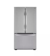LG 23 cu.ft French Door, Counter-Depth, Non Dispense Refrigerator - Print Proof Stainless Steel (LRFCC23D6S)