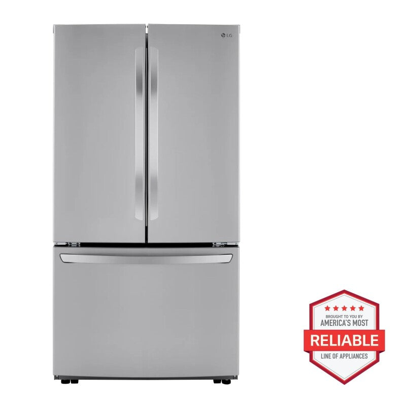 LG 23 cu.ft French Door, Counter-Depth, Non Dispense Refrigerator -  (LRFCC23D6S)