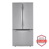LG 25 cu. ft. French Door Refrigerator - Print Proof Stainless Steel (LRFCS25D3S)
