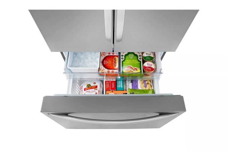 LG 27 cu. ft. Smart Counter-Depth MAX™ French Door Refrigerator - Print Proof Stainless Steel (LRFLC2706S)