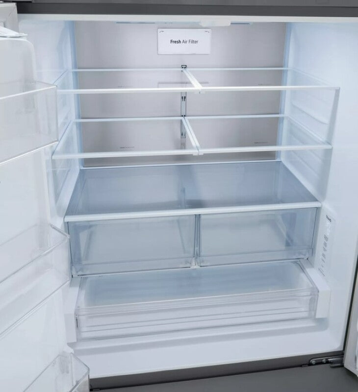 LG 31 cu. ft. Smart Standard-Depth MAX™ French Door Refrigerator with Dual Ice - Stainless Steel (LRFXS3106S)
