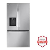 LG 31 cu. ft. Smart Standard-Depth MAX™ French Door Refrigerator with Dual Ice - Stainless Steel (LRFXS3106S)