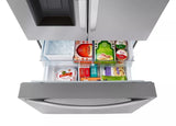 LG 31 cu. ft. Smart Standard-Depth MAX™ French Door Refrigerator with Dual Ice - Stainless Steel (LRFXS3106S)