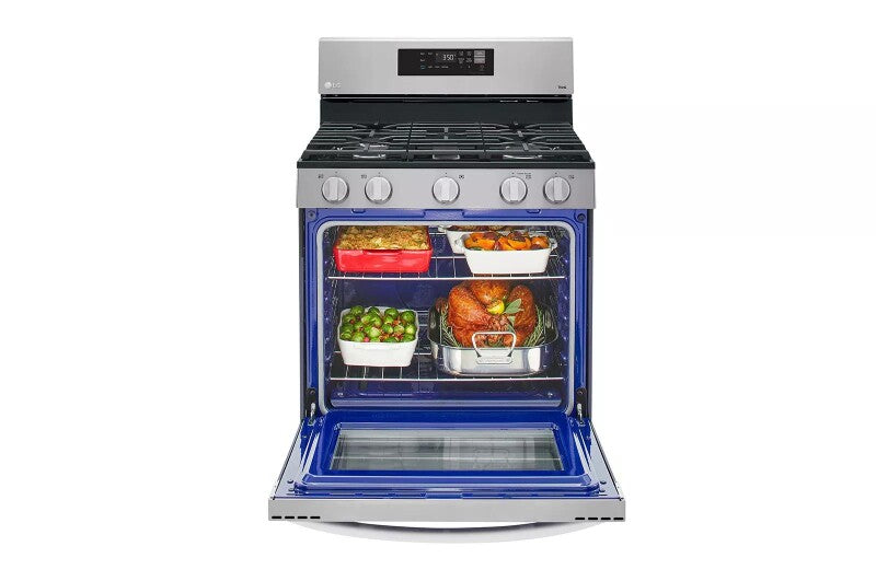LG  5.8 Cu. Ft. Smart Wi-fi Enabled Gas Range With Easyclean® - Stainless Steel (LRGL5821S)