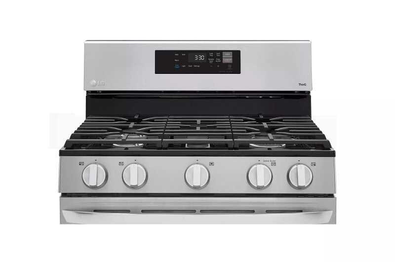 LG  5.8 Cu. Ft. Smart Wi-fi Enabled Gas Range With Easyclean® - Stainless Steel (LRGL5821S)