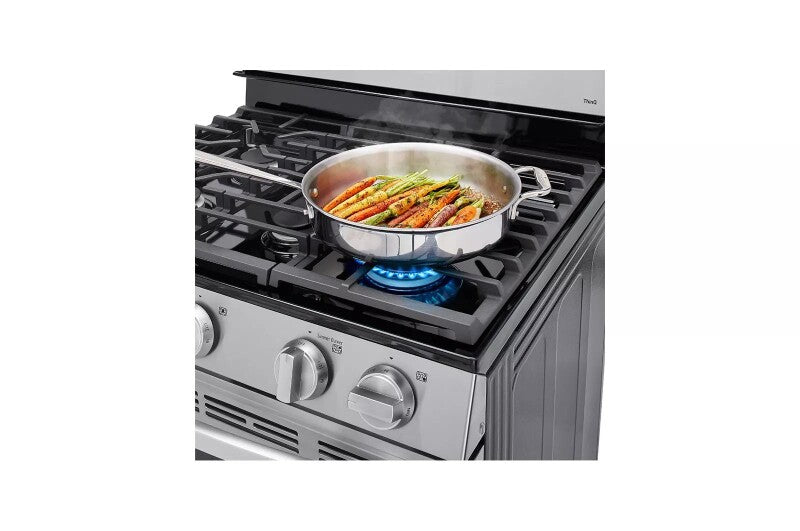 LG  5.8 Cu. Ft. Smart Wi-fi Enabled Gas Range With Easyclean® - Stainless Steel (LRGL5821S)