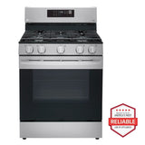 LG  5.8 cu ft. Smart Wi-Fi Enabled Fan Convection Gas Range with Air Fry & EasyClean® - Stainless Steel (LRGL5823S)
