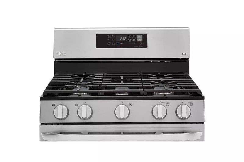 LG  5.8 cu ft. Smart Wi-Fi Enabled Fan Convection Gas Range with Air Fry & EasyClean® - Stainless Steel (LRGL5823S)