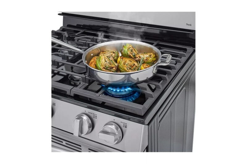 LG  5.8 Cu. Ft. Smart Wi-fi Enabled Fan Convection Gas Range With Air Fry & Easyclean® - Stainless Steel (LRGL5823S)
