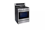 LG 5.8 cu ft. Smart Wi-Fi Enabled True Convection InstaView® Gas Range with Air Fry - Stainless Steel (LRGL5825F)