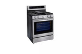 LG  5.8 cu ft. Smart Wi-Fi Enabled True Convection InstaView® Gas Range with Air Fry - Stainless Steel (LRGL5825F)