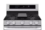 LG  5.8 cu ft. Smart Wi-Fi Enabled True Convection InstaView® Gas Range with Air Fry - Stainless Steel (LRGL5825F)