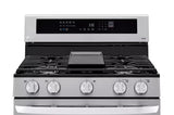 LG 5.8 cu ft. Smart Wi-Fi Enabled True Convection InstaView® Gas Range with Air Fry - Stainless Steel (LRGL5825F)