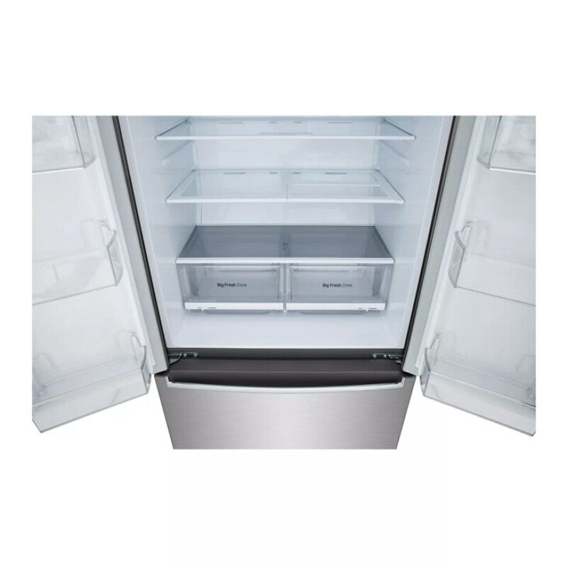 LG 19 cu. ft. Counter-Depth French Door Refrigerator with Door Cooling+ - Stainless Steel (LRMNC1803S)