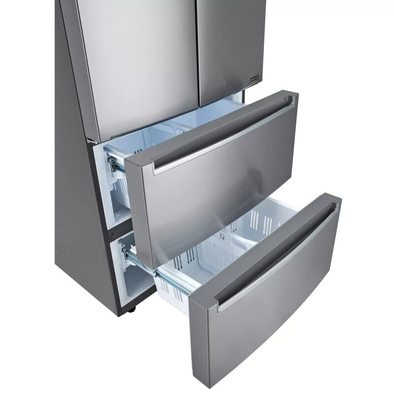 LG 19 cu. ft. Counter-Depth French Door Refrigerator with Door Cooling+ -  (LRMNC1803S)
