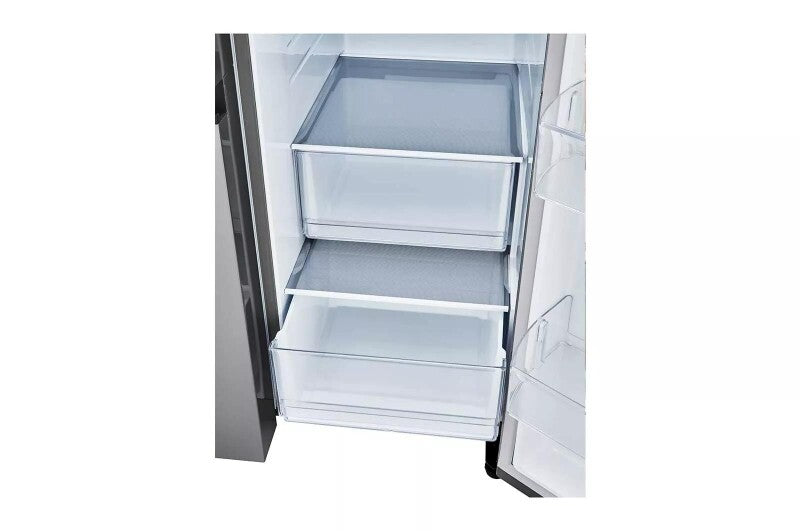 LG 27 cu. ft. Side-by-Side Refrigerator with Smooth Touch Ice Dispenser -  (LRSXS2706V)