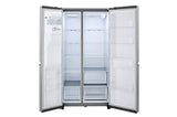 LG 27 cu. ft. Side-by-Side Refrigerator with Smooth Touch Ice Dispenser - Stainless Steel Look (LRSXS2706V)
