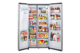 LG 27 cu. ft. Side-by-Side Refrigerator with Smooth Touch Ice Dispenser - Stainless Steel Look (LRSXS2706V)