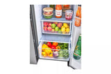 LG 27 cu. ft. Side-by-Side Refrigerator with Smooth Touch Ice Dispenser - Stainless Steel Look (LRSXS2706V)