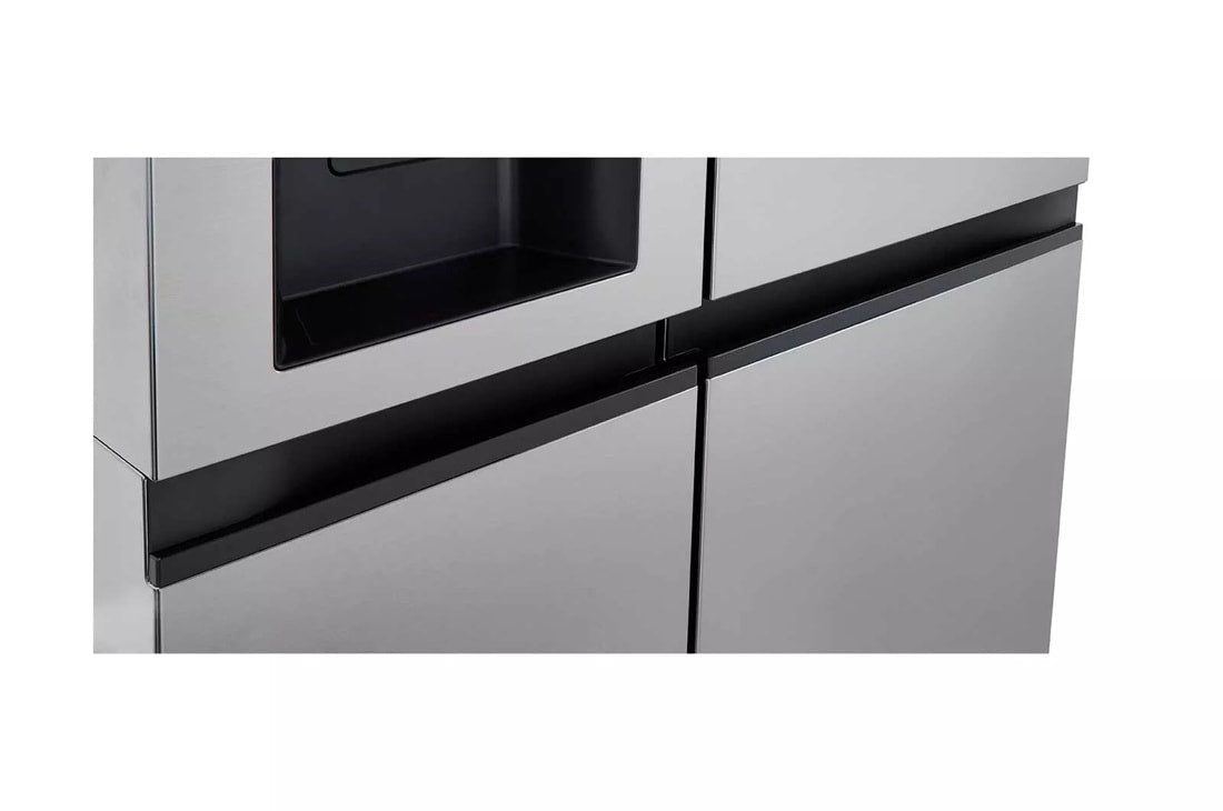 LG 27 cu. ft. Side-by-Side Refrigerator with Smooth Touch Ice Dispenser - Stainless Steel Look (LRSXS2706V)