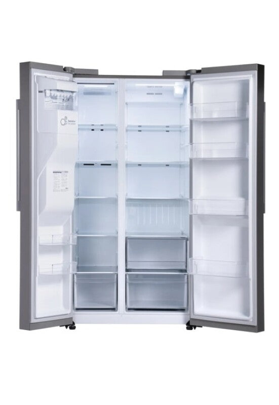 LG  27 Cu. Ft. Standard-depth, Side-by-side Refrigerator, With Ice And Water And Bar Handle Design - PrintProof Stainless Steel (LS27T3230S)