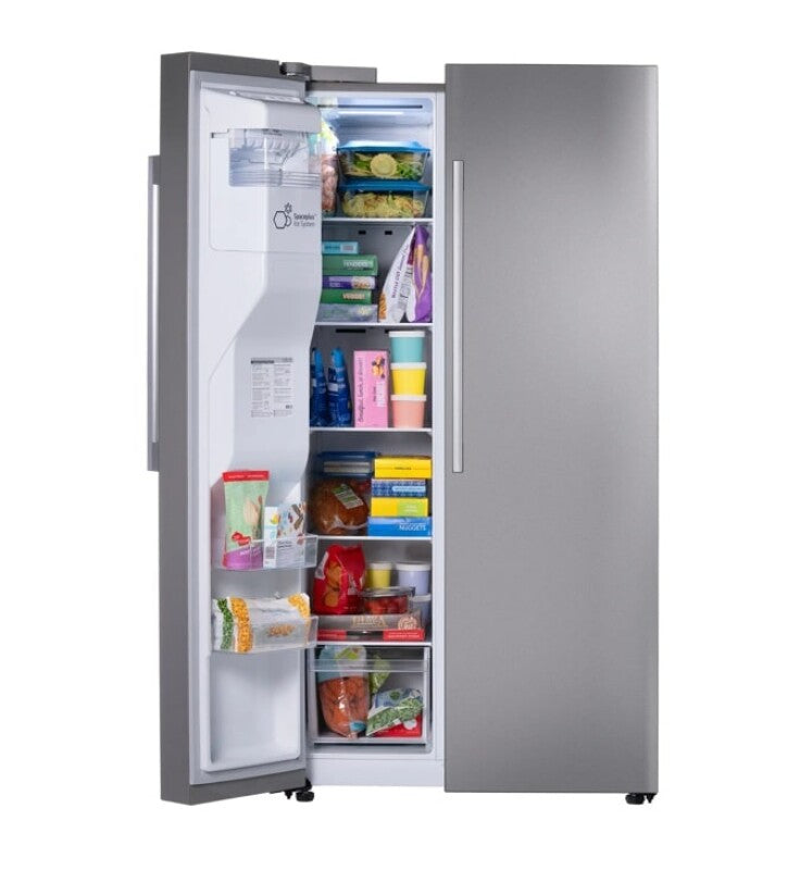 LG  27 Cu. Ft. Standard-depth, Side-by-side Refrigerator, With Ice And Water And Bar Handle Design - PrintProof Stainless Steel (LS27T3230S)