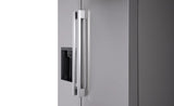 LG  27 Cu. Ft. Standard-depth, Side-by-side Refrigerator, With Ice And Water And Bar Handle Design - PrintProof Stainless Steel (LS27T3230S)