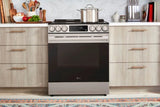 LG  6.3 Cu Ft. Smart Electric Slide-in Range With Air Fry & Easyclean® - Print Proof Stainless Steel (LSEL6333XE)