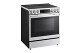 LG 6.3 cu ft. Smart wi-fi Enabled ProBake Convection® InstaView® Electric Slide-In Range with Air Fry - Print Proof Stainless Steel (LSEL6335F)
