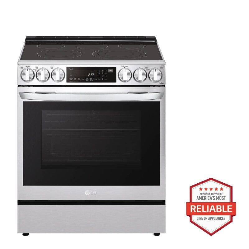 LG 6.3 cu ft. Smart wi-fi Enabled ProBake Convection® InstaView® Electric Slide-In Range with Air Fry -  (LSEL6335F)