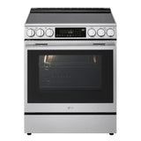 LG  6.3 Cu. Ft. Smart Electric Slide-in Range With Instaview®, Probake Convection®, And Air Fry - Print Proof Stainless Steel (LSEL6337XE)