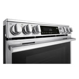 LG  6.3 Cu. Ft. Smart Electric Slide-in Range With Instaview®, Probake Convection®, And Air Fry - Print Proof Stainless Steel (LSEL6337XE)