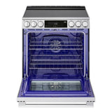 LG  6.3 Cu. Ft. Smart Electric Slide-in Range With Instaview®, Probake Convection®, And Air Fry - Print Proof Stainless Steel (LSEL6337XE)