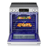 LG  6.3 Cu. Ft. Smart Electric Slide-in Range With Instaview®, Probake Convection®, And Air Fry - Print Proof Stainless Steel (LSEL6337XE)