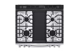 LG  6.3 Cu. Ft. Smart Wi-fi Enabled Probake Convection® Instaview® gas Slide-in Range With Air Fry - Print Proof Stainless Steel (LSGL6335F)