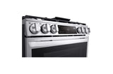 LG 6.3 cu ft. Smart wi-fi Enabled ProBake Convection® InstaView®?Gas Slide-In Range with Air Fry - Print Proof Stainless Steel (LSGL6335F)