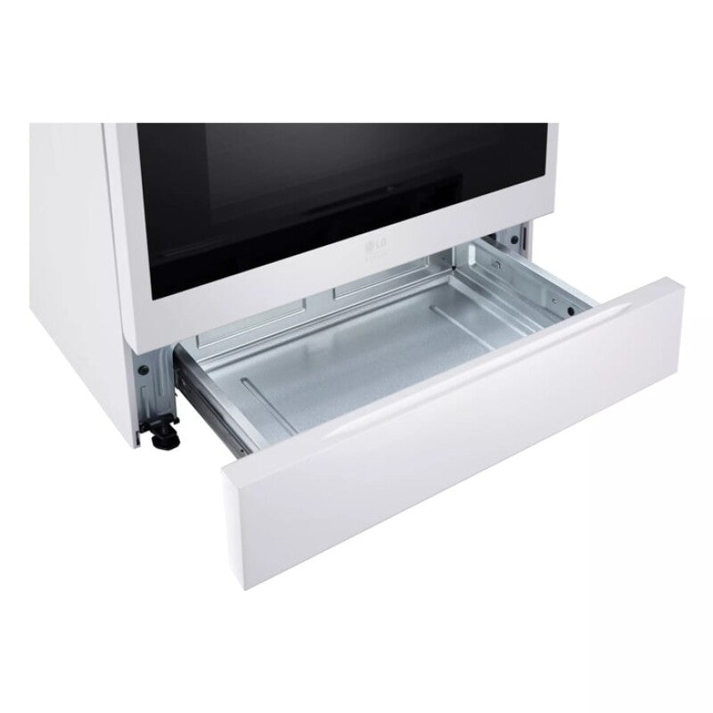 LG Studio LG STUDIO 6.3 cu. ft. InstaView® Gas Slide-in Range with ProBake Convection® and Air Fry - Essence White (LSGS6338N)