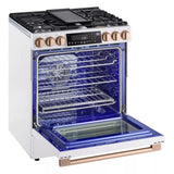 LG Studio LG STUDIO 6.3 cu. ft. InstaView® Gas Slide-in Range with ProBake Convection® and Air Fry - Essence White (LSGS6338N)