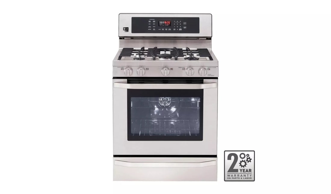 LG Studio LG Studio - 5.4 cu. ft. Capacity Gas Single Oven Range with EvenJet™ Convection System - Other (LSRG309ST) Floor Model