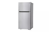 LG 23.8-Inch 20 Cu. Ft. 30 Inch Wide Top Freezer Refrigerator - Stainless Steel - Stainless Steel (LTCS20020S)