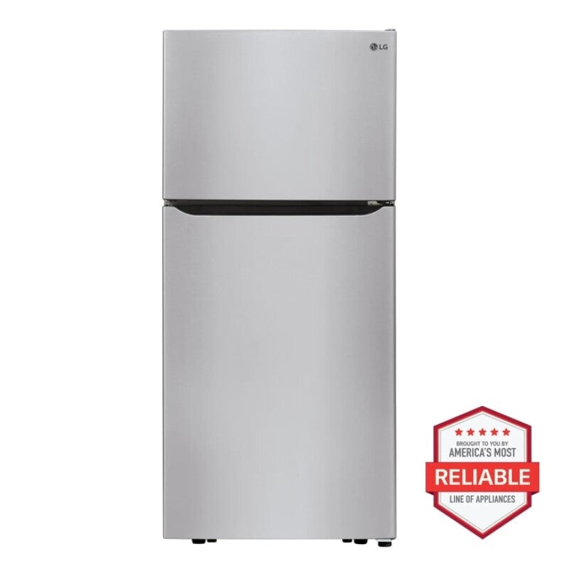 LG 30-Inch 20 Cu. Ft. Top Freezer Refrigerator - Stainless Steel (LTCS20030S)