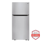 LG 30-Inch 20 Cu. Ft. Top Freezer Refrigerator - Stainless Steel (LTCS20030S)